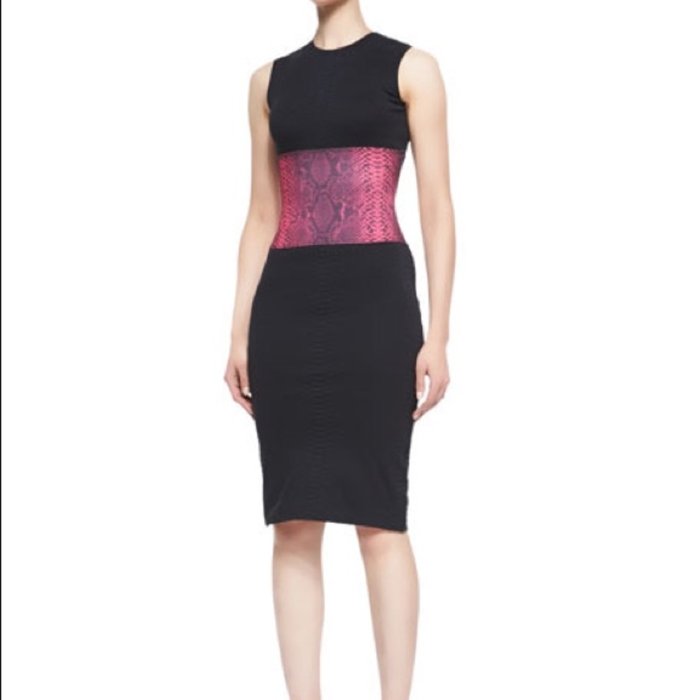 Christopher Kane Snakeskin-print sleeveless dress